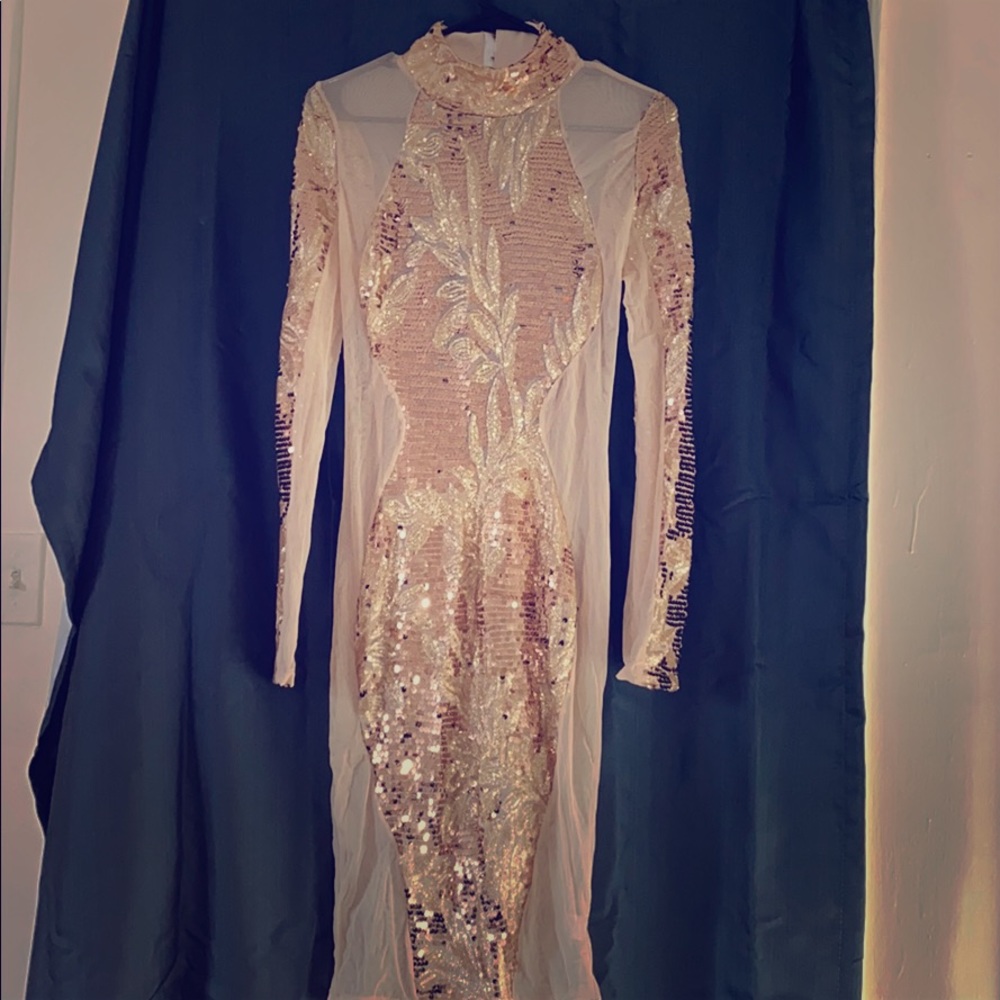 Rosegold Sequin Dress
